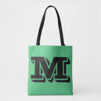 Individuelle Monogramm- und Farbtaschen