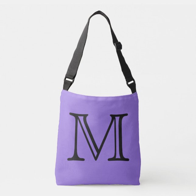 Individuelle Monogramm- und Farbtaschen Tragetaschen Mit Langen Trägern (Vorderseite)