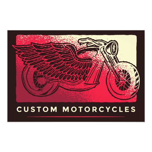 Individuelle Motorräder Fotodruck (Vorne)