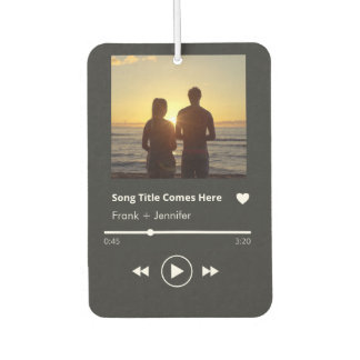 Individuelle Musik modernes Paar Foto Freund Gesch Autolufterfrischer