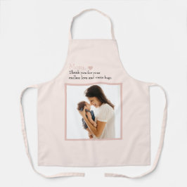 Individuelle Mutter-Tag-Schürze mit Foto & Herz Schürze