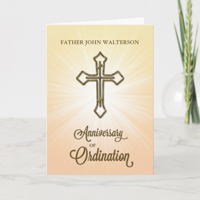 Individuelle Name, 20. Jubiläum der Ordination, Go Karte (Vorderseite)