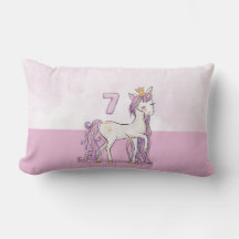 Individuelle Name 7. Geburtstag Rosa Pferd mit Kro