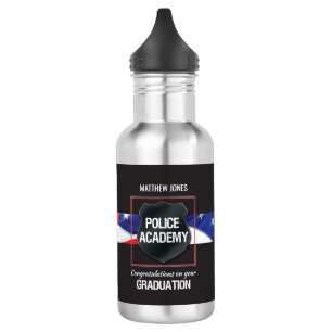 Individuelle Name, Abschluss der Polizeiakademie Edelstahlflasche