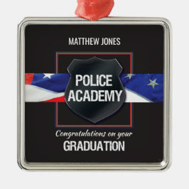 Individuelle Name, Abschluss der Polizeiakademie Ornament Aus Metall