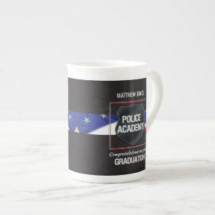 individuelle Name, Abschluss der Polizeiakademie Prozellantasse
