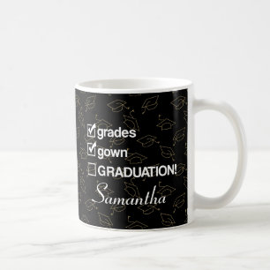 Individuelle Name Abschluss-Geschenk   Funny Absch Kaffeetasse