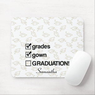 Individuelle Name Abschluss-Geschenk Funny Absch Mousepad
