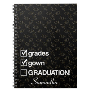 Individuelle Name Abschluss-Geschenk   Funny Absch Notizblock