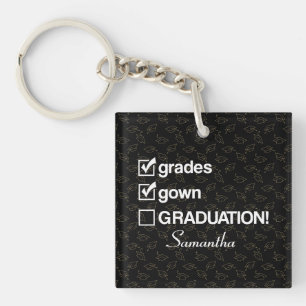 Individuelle Name Abschluss-Geschenk Funny Absch Schlüsselanhänger