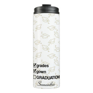 Individuelle Name Abschluss-Geschenk Funny Absch Thermosbecher