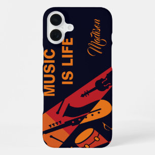 Individuelle Name Abstrakt Music Handys iPhone 16 Plus Hülle