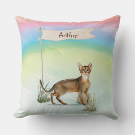 Individuelle Name Abyssinian Cat Pet Kissen