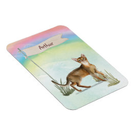 Individuelle Name Abyssinian Cat Pet Magnet