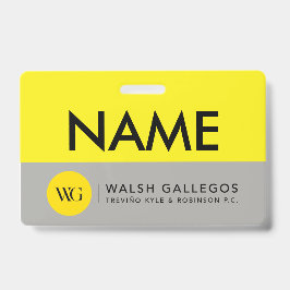 Individuelle Name Abzeichen Ausweis