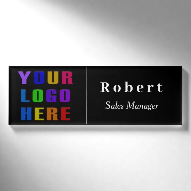 Individuelle Name-Abzeichen mit Logo Namenschild (Vorderseite)