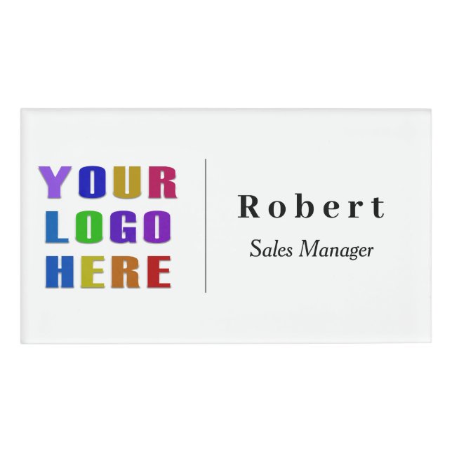 Individuelle Name-Abzeichen mit Logo Namenschild (Vorderseite)