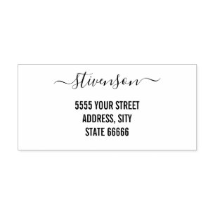Individuelle Name-Adresse Personalisierte Briefmar Permastempel