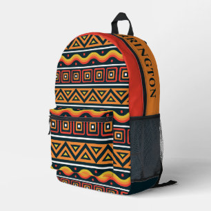 Individuelle Name African Pattern Bedruckter Rucksack