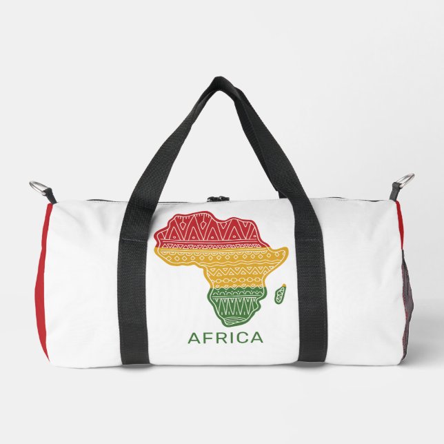 Individuelle Name Afrika Duffle Bag (Vorderseite)