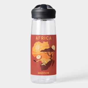 Individuelle Name Afrika Trinkflasche
