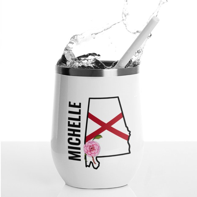 Individuelle Name Alabama Flag und Staat Blume Cam (Von Creator hochgeladen)