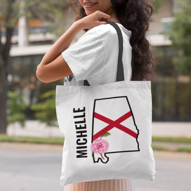 Individuelle Name Alabama Flag und Staat Blume Cam Tasche (Von Creator hochgeladen)