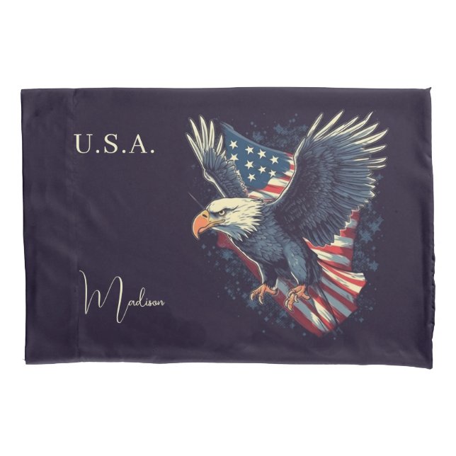 Individuelle Name American Eagle Kissenbezug (Vorderseite)