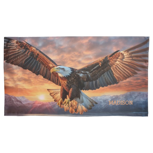 Individuelle Name American Eagle Kissenbezug (Vorderseite)