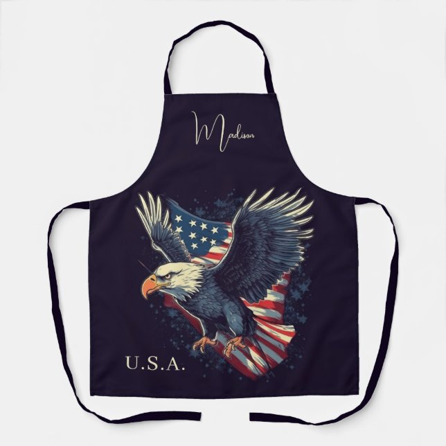 Individuelle Name American Eagle Schürze (Vorderseite)