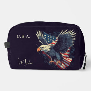 Individuelle Name American Eagle Waschbeutel