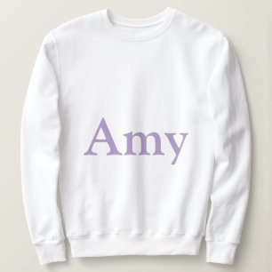 Individuelle Name Amy White Women's Sweatshirt