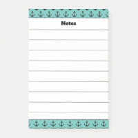 Individuelle Name Anchor Design Notepad