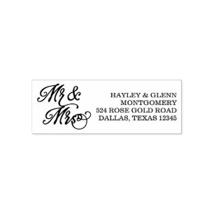 Individuelle Name & Anschrift Permastempel
