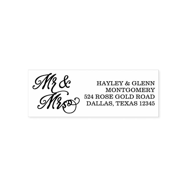 Individuelle Name & Anschrift Permastempel (Design)