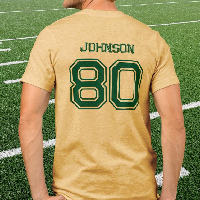 Individuelle Name, Anzahl, Gelb Tri-Blend Shirt (Von Creator hochgeladen)