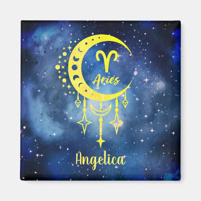 Individuelle Name Aries Magnet (Vorne)