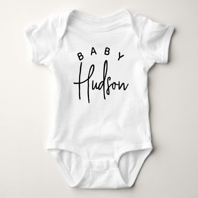 Individuelle Name Baby Bodysuit, Baby Geschenk Strampler (Vorderseite)