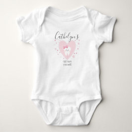 Individuelle Name Baby Girl First Tooth Outfit Strampler