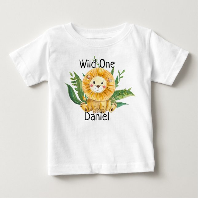 Individuelle Name Baby Kleinkind T Shirt Top Wild  (Vorderseite)