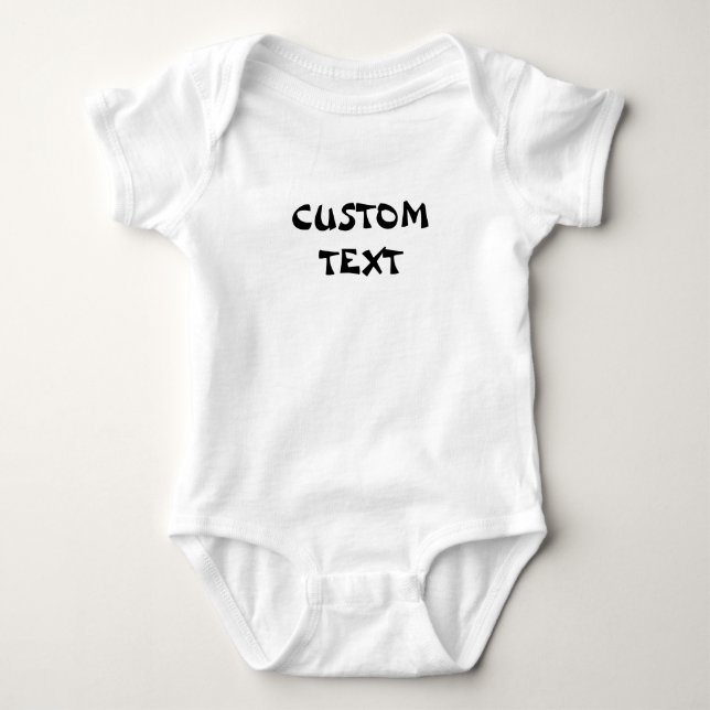 Individuelle Name Baby, Personalisierter Text Baby Strampler (Vorderseite)