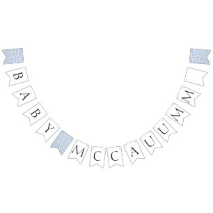 Individuelle Name Baby Q Babydusche Barbecue Boy B Wimpelkette