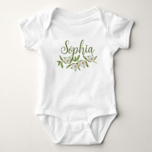 Individuelle Name Baby Reveal Girl Nature Flowal S Strampler