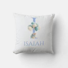 Individuelle Name Baby schwimmend mit Ballons Kissen