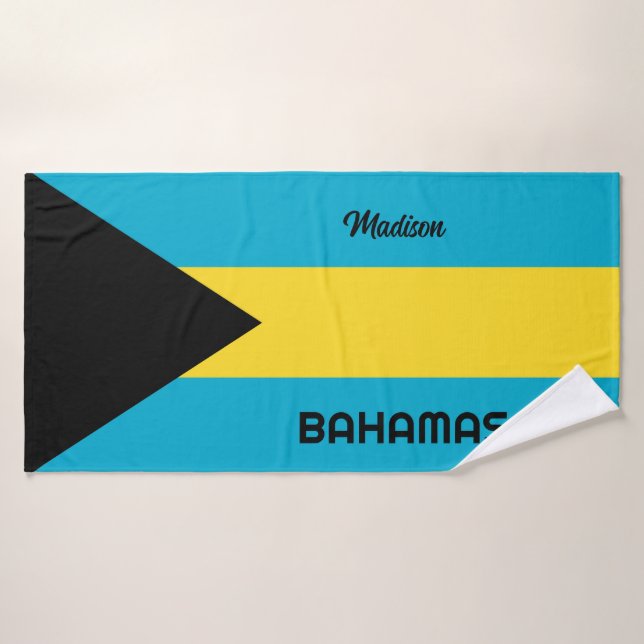 Individuelle Name Bahamas Badehandtuch (Badehandtuch)