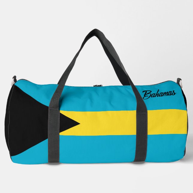 Individuelle Name Bahamas Flag Duffle Bag (Vorderseite)