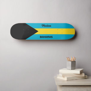 Individuelle Name Bahamas Flag Skateboard