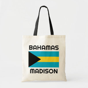 Individuelle Name Bahamas Flag Tragetasche