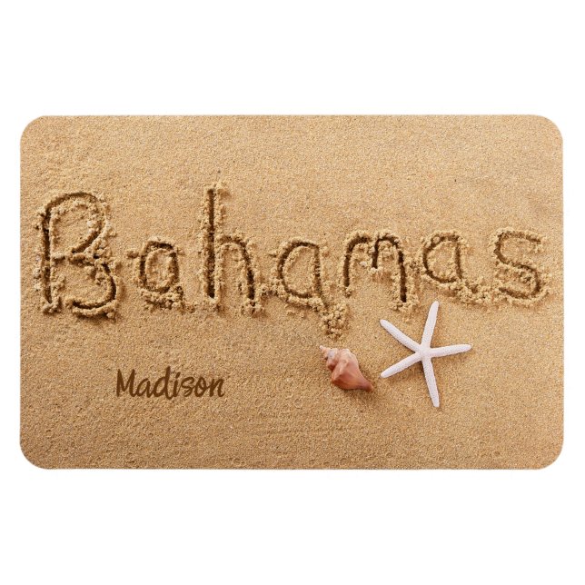 Individuelle Name Bahamas Magnet (Horizontal)