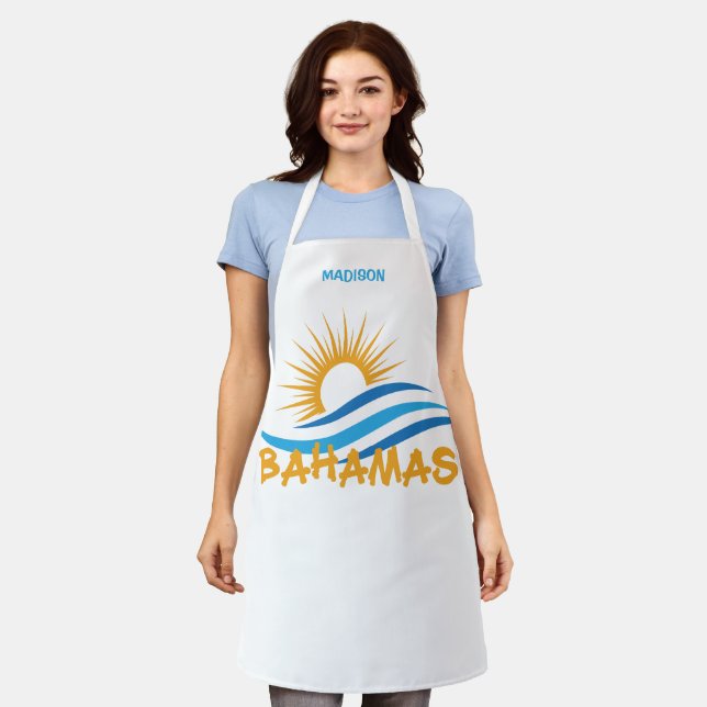 Individuelle Name Bahamas Schürze (Getragen)